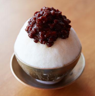 Delicious bingsu in a bowl